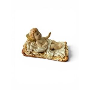 Vtg 1991 Nativity Baby  Jesus Resin Figure Made Italy Castagna Collection EUC